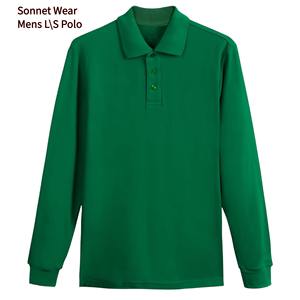 Chemises polo décontractées à manches longues pour hommes - Product Image 6