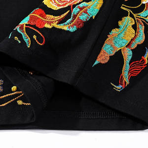 Camisetas de hombre con logotipo bordado personalizado de nuevo diseño, tela de algodón, secado rápido, transpirables, con bordado tipo Ringer. - Product Image 4