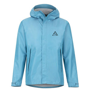 Veste de pluie en nylon personnalisée OEM, vente en gros, pas cher, veste coupe-vent légère pour hommes, veste de pluie pour hommes - Product Image 1