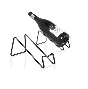 Porte-bouteilles de vin en métal de type support de cuisine avec décor Impex Installation facile - Product Image 3