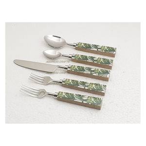 Ensemble de couverts de style de luxe en acier inoxydable avec manche en marbre Prix de gros Ensemble de couverts de table avec manche en marbre personnalisé - Product Image 4