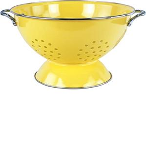 Hand Craft Metal Colander Magenta Enameled Dry Strainer Self <b>Washing</b> Drainer for <b>Washing</b> Vegetable Pasta <b>Small</b> Grains Fruits - Product Image 2