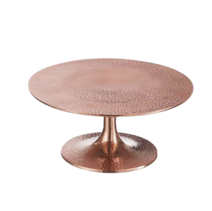 Single <b>Tier</b> Round <b>Cake</b> Stands Serving Platter Copper Finished Cupcake Stand Tea Party Best Material Cupcake Stand - Product Image 1