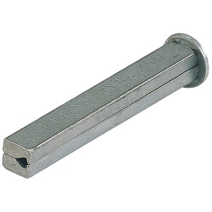 Pieu carré en fer galvanisé 8 x 80 mm profil I HOPPE à fente pour usages variés - Product Image 1