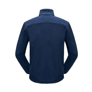 Veste d'hiver Softshell personnalisée pour hommes, coupe-vent, imperméable, doublure en polaire, vêtements de travail zippés avec lettre. - Product Image 2