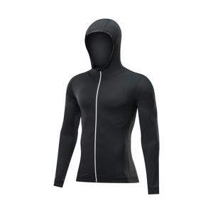 Hombre Elástico Cremallera Deportes Fitness Secado rápido Transpirable Sudaderas con capucha - Product Image 1