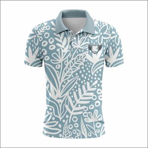Super Septembre Golf personnalisé coupe à sec pour polos haute qualité Polyester Spandex respirant décontracté grande taille Jersey Floral - Product Image 5