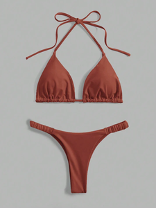 Traje de Baño de Dos Piezas para Mujer, Spandex/Algodón, Transpirable - Product Image 2