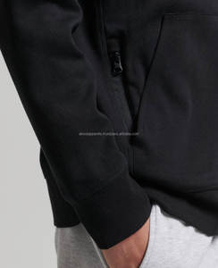 Sweat à capuche unisexe 100% coton de haute qualité pour hommes pull à capuche lourd Logo personnalisé sweats à capuche en coton respirant vierge éponge française - Product Image 2