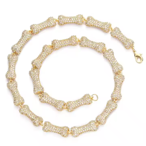 Chaîne de collier en argent 925 avec moissanite personnalisée, testée, style hip-hop, bijoux glacés, chaîne de bracelet cubain Miami de 10 mm, cadeau - Product Image 6