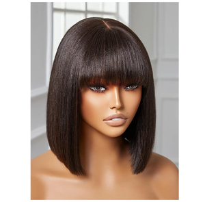 Peluca transparente sin pegamento natural perfecta original, productos de cuidado únicos con pelo virgen chino, estilo liso - Product Image 2