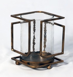 Portavelas de vidrio de Metal de varios niveles hecho a mano, candelabro de Pilar decorativo para el hogar personalizado, Festival, impresión Digital múltiple - Product Image 6