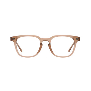[RIETI] Lunettes de soleil DIO C4 anti-lumière bleue, monture carrée minimaliste bleu moka, légères, unisexes, tendance, attrayantes et colorées - Product Image 1