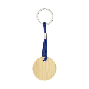 Portachiavi in Bambù Personalizzato e Moschettone, Gadget Promozionali Personalizzabili - Product Image 2