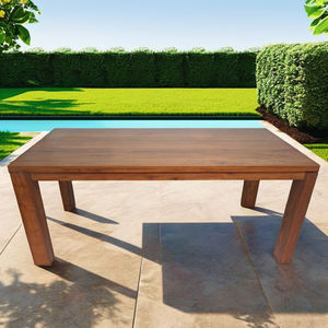 Table de cuisine grain naturel esthétique minimaliste noyer foncé fabriqué au Vietnam élégance intemporelle robuste et robuste | WT505P6 - Product Image 6