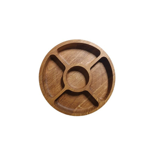Plato de madera para bebé, vajilla multiusos de madera de Acacia Natural hecha a mano, a la venta al mejor precio - Product Image 4