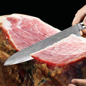 Vente en gros Personnalisé Qualité supérieure OEM ODM Service Couteau de chef professionnel Couteau de chef en acier Damas Lame tranchante Manche en résine - Product Image 5