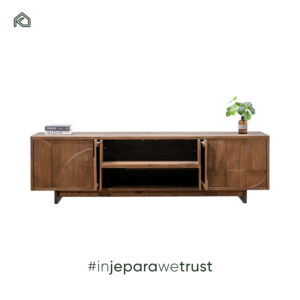 Aparador de Madera Maciza Tallada de Estilo Rústico Moderno y Lujoso, Gabinete de Almacenamiento de Color Natural para Dormitorio, Sala de Estar y Entrada - Product Image 5