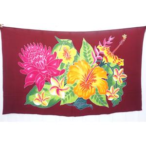 Pareos Hawaianos Pintados a Mano 100% Rayón de Alta Calidad, Ropa de Playa Personalizada al por Mayor, Cubierta para las Islas del Pacífico Asiático HPGU071-01-200 - Product Image 1
