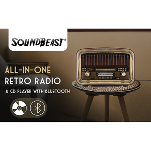 วิทยุออลอินวัน SoundBeast AM/FM เครื่องเล่นซีดี, ช่องต่อบลูทูธ, เล่นและบันทึกผ่าน USB, เล่นผ่านการ์ด SD, ช่องต่อ Aux - Product Image 2
