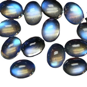 Cabujones de piedras preciosas de Fuego Azul de piedra lunar arcoíris precioso de Grado Superior Natural 100% de alta calidad de mayorista y exportador indio - Product Image 1