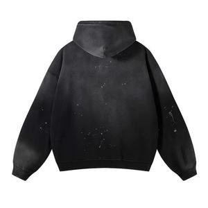 Qualité supérieure Sun Fade Noir Pull À Capuche Meilleure Qualité Matériel Utilisé Sur Sweat À Capuche Coton Polaire 450 GSM À La Mode À Capuche - Product Image 2