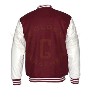 บอมเบอร์หนังวัวแท้,เสื้อแจ็คเก็ตแขนยาวทำจากหนังซาตินหลากสี - Product Image 2