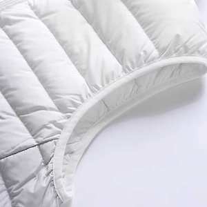 Veste en duvet sans manches à col montant imperméable pour hommes haute qualité vente en gros couleur unie chaude veste épaisse pour l'hiver - Product Image 6