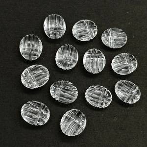 Perles de scarabée en cristal de quartz transparent 10x12 MM, charmes en pierre précieuse sculptée en forme de scarabée naturel - Product Image 4