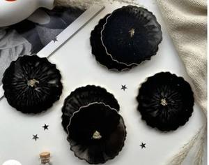 Posavasos de resina personalizado polaco de alto brillo con patrón de modelo de India - Product Image 3