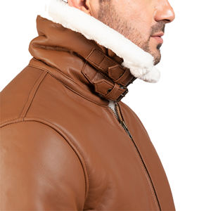 Nouveau design Confortable Meilleure vente Veste en cuir à la mode pour hommes Veste en cuir en fourrure pour l'hiver Veste d'hiver pour hommes - Product Image 6