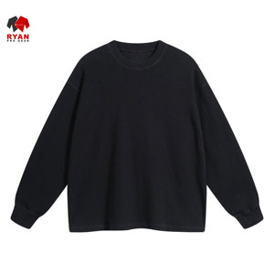 T-shirts pour hommes de haute qualité personnalisés, tissu confortable et respirant, manches longues avec logo personnalisé - Product Image 3