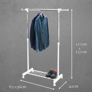 Meubles de salon porte-vêtements en fer extensible peu encombrant - Product Image 2