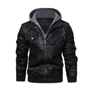 Top Trending Transpirable y Cómodo Precio al por mayor Moda de invierno Oem Diseños Chaqueta de cuero genuino para hombres - Product Image 4