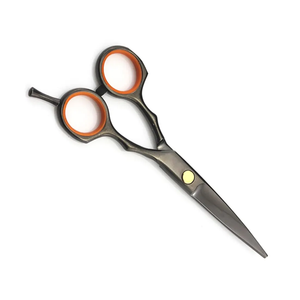 Ciseaux de coiffure droits uniques en acier inoxydable 4Cr13 de haute qualité pour droitiers, manche moyen - Product Image 2