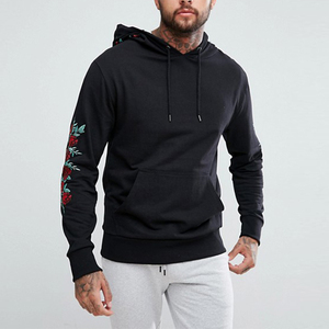 Sudadera térmica de invierno extragrande con cremallera completa para hombre, diseño de hombros caídos, forro polar sólido, con logotipo personalizado bordado, venta al por mayor - Product Image 3