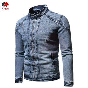 Chaqueta Vaquera para Hombre de Alta Demanda, Estilo Urbano, Costuras Premium, Fabricante OEM y ODM, Tallas Grandes, Colores Sólidos - Product Image 4