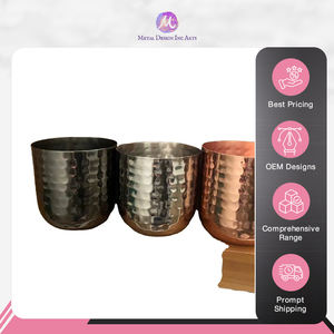 Vente dans le monde entier de luxe en acier inoxydable or argent cire de soja bougie faisant métal martelé bougie pot pour la décoration de la maison - Product Image 3