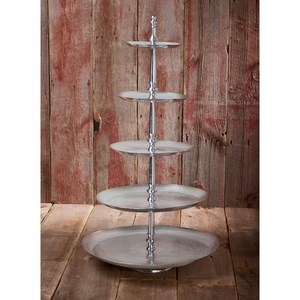 Best Quality Dessert <b>Stand</b> Restaurant and Hotel Ware Gold Plated Metal Aluminium <b>Cake</b> <b>Stand</b> <b>3</b> <b>Tier</b> at Best Price - Product Image 3