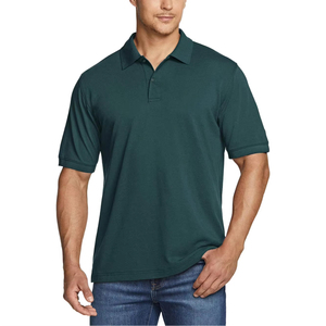 Camiseta Polo de Golf en blanco de la mejor calidad, logotipo bordado personalizado, camisetas polo de hombre personalizadas de negocios de algodón liso Unisex - Product Image 1