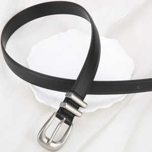 Ceinture décontractée en cuir de vache avec boucle carrée en alliage, nouvelle tendance gothique, cloutée à la main, rivets, unisexe, imperméable, ceinture en jean - Product Image 5