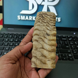 Exquisita técnica artesanal cruda, mango de cuchillo personalizado, artesanía, cuerno de carnero, placas de escala de cuerno de oveja, lujoso estilo Animal hecho a mano - Product Image 1