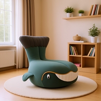 Fauteuil inclinable électrique pivotant de style nordique moderne, en tissu peluche doux et confortable, idéal pour salon, balcon ou chambre à coucher.