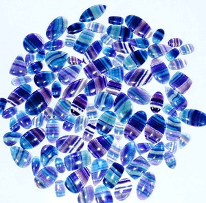 พลอยธรรมชาติสำหรับเครื่องประดับอัญมณีธรรมชาติ fluorite cabochons อัญมณีหลวม fluorite ราคาโรงงานจากอินเดีย - Product Image 3