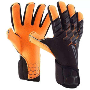 Guantes de Portero de Fútbol Profesionales Personalizados, Transpirables, Antideslizantes, de Cuero, con Protección para los Dedos para Adultos - Product Image 1