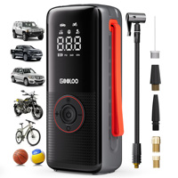 GOOLOO A6 Lite 150psi Compresseur d'air sans fil portable avec affichage numérique, gonfleur de pneus, moniteur de pression des pneus automatique