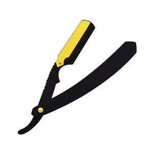 Maquinilla de afeitar de acero inoxidable a bajo precio, venta al por mayor, maquinilla de afeitar de peluquero de seguridad de borde de hoja única para hombres - Product Image 1