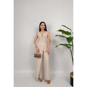 Combinaison en satin 3019 avec détail de boucle à la taille - Product Image 5