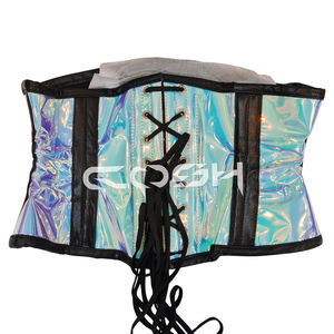 Corsé Holográfico de PVC de Torso Corto Disponible a Precio de Mayoreo / Comprar Ahora - Product Image 6