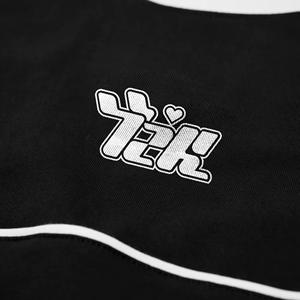 High Quality Oversized Men's <b>Black</b> <b>T</b>-<b>Shirt</b> 100% Cotton Soft Comfortable with Anti-Shrink Piping Patchwork Printed Logo - Product Image 4